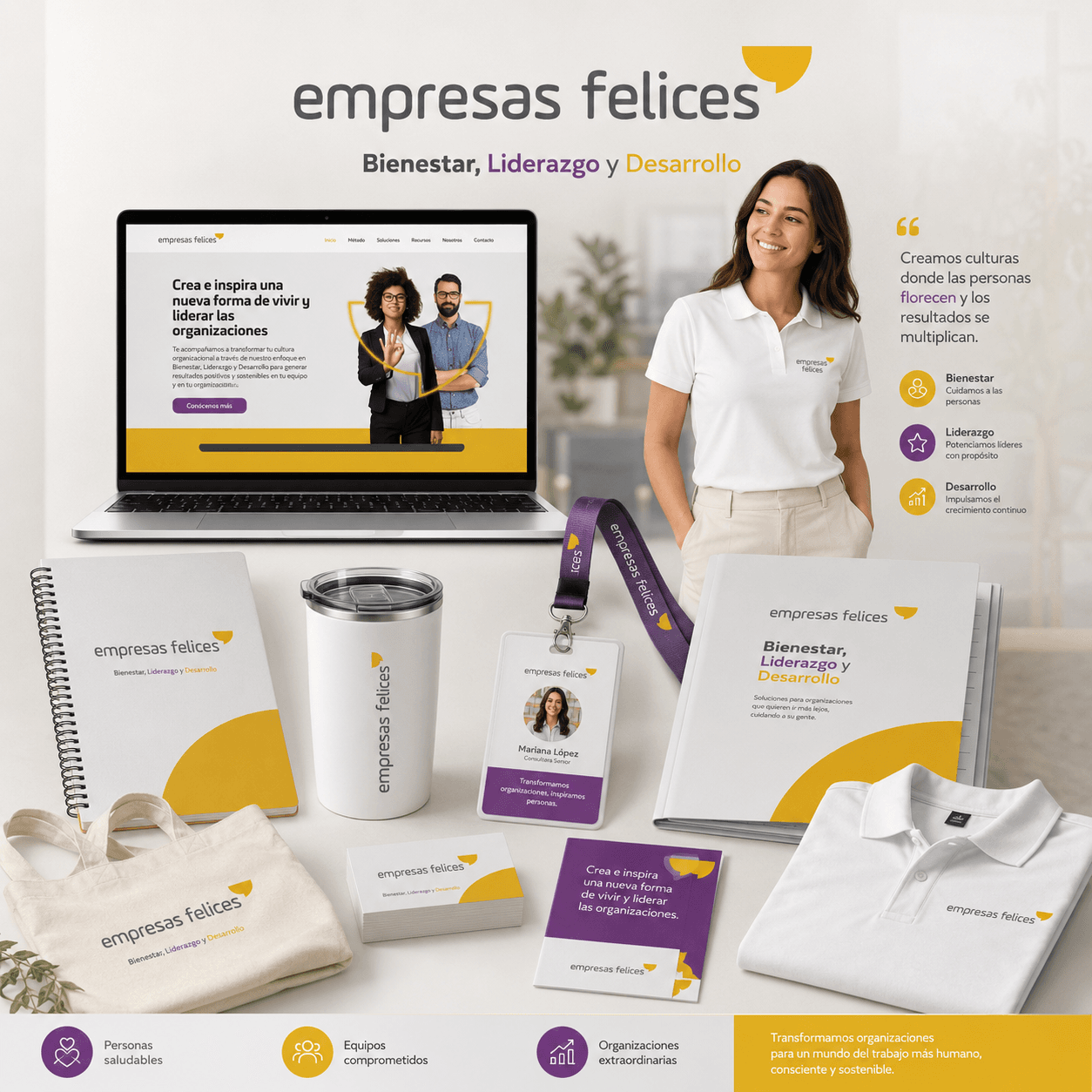 Aplicaciones de marca para Empresas Felices
