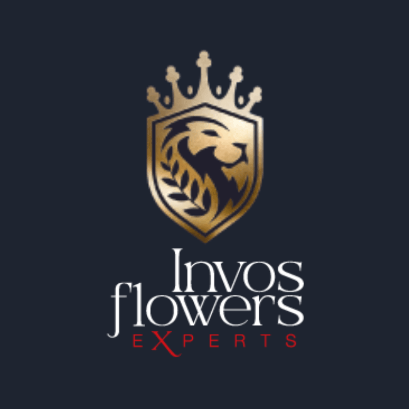Logo de Invos Flowers, cliente de ZOF Creativos
