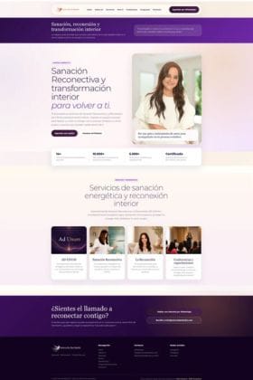 Sitio web de marca personal de Marcela Barbotto, sanación y transformación interior, por ZOF Creativos