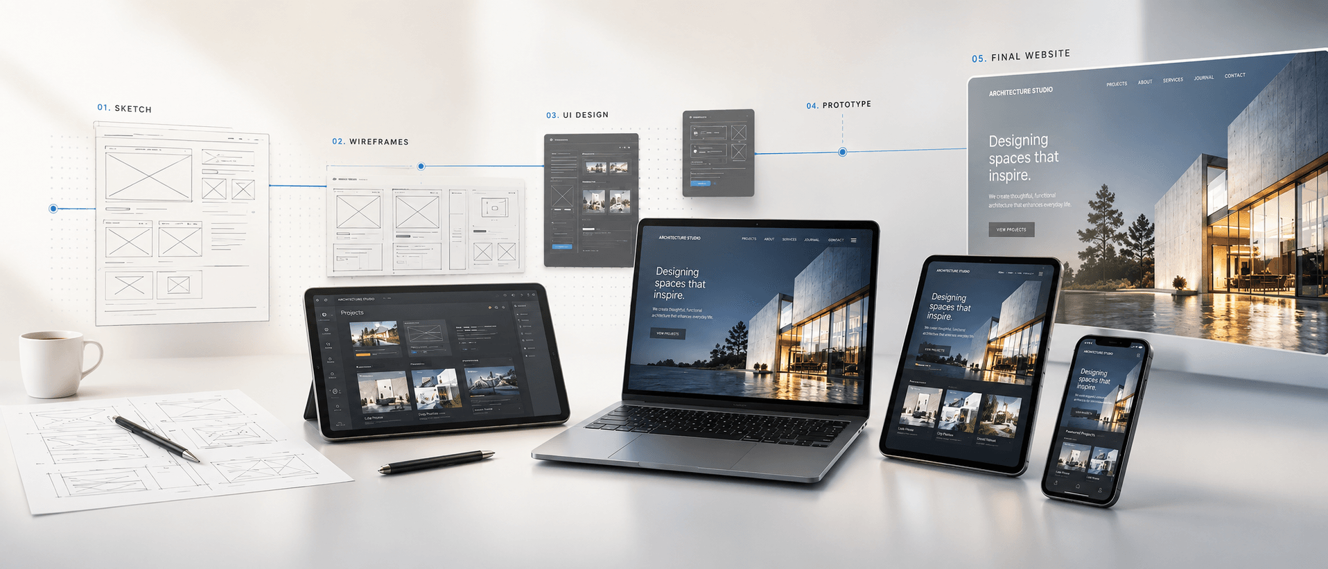 Del wireframe al diseño final: proceso de diseño y desarrollo web