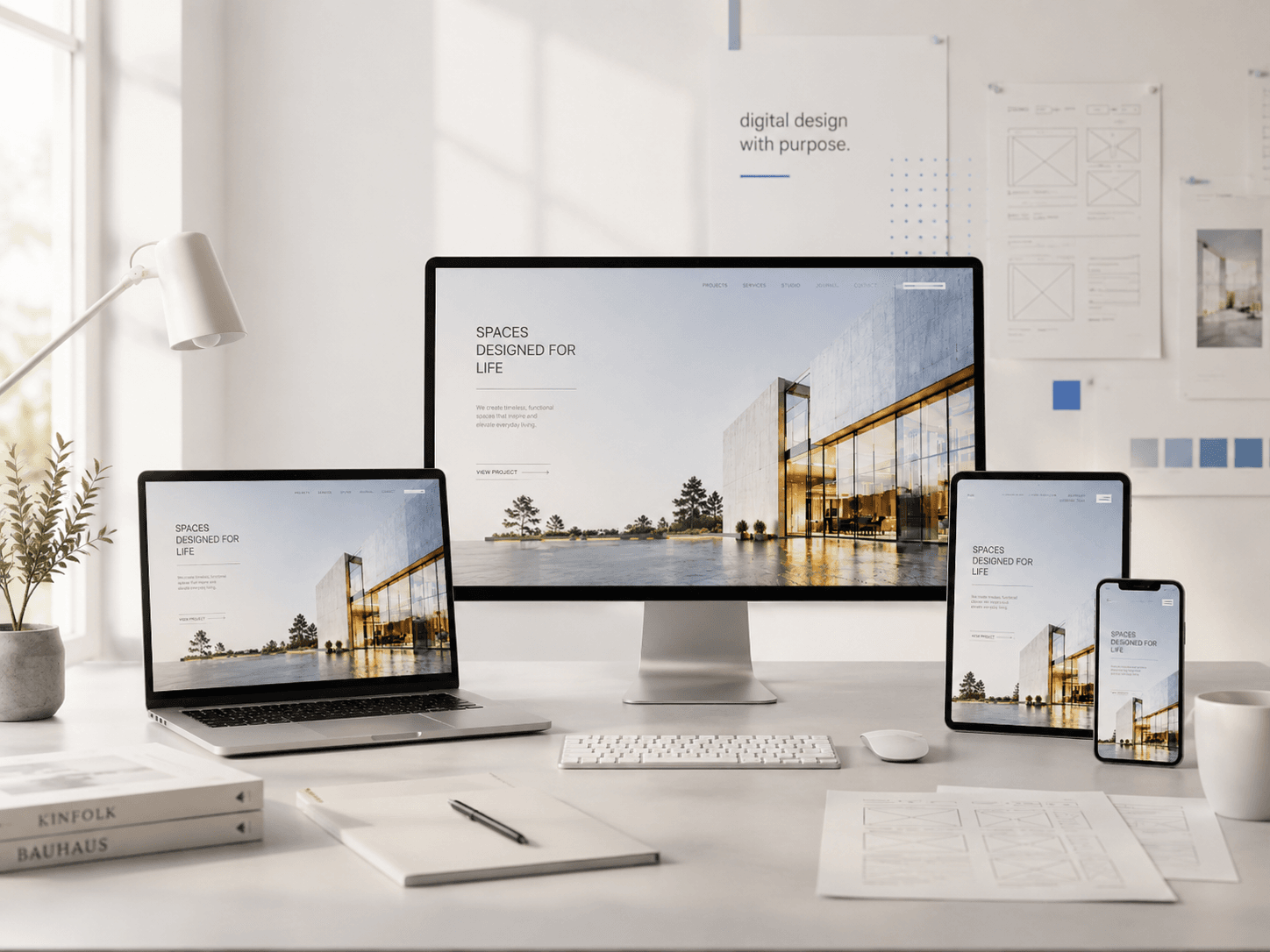 Proyectos web de ZOF Creativos en computador, tablet y teléfono